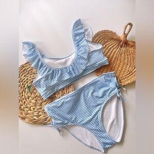 Oasis Striped Two Piece Swimsuit NWT